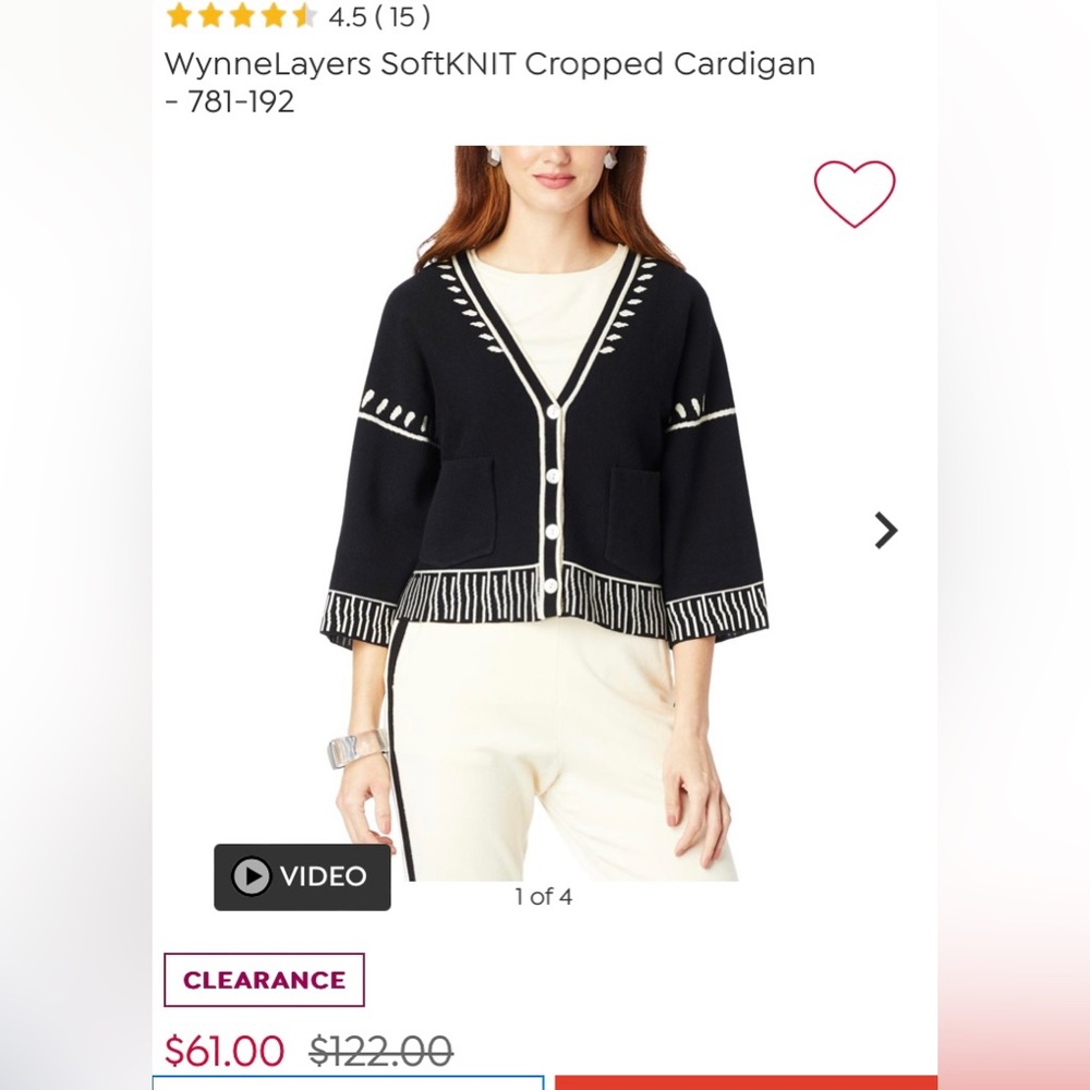 MarlaWynne WynneLayers SoftKNIT Cropped Cardigan